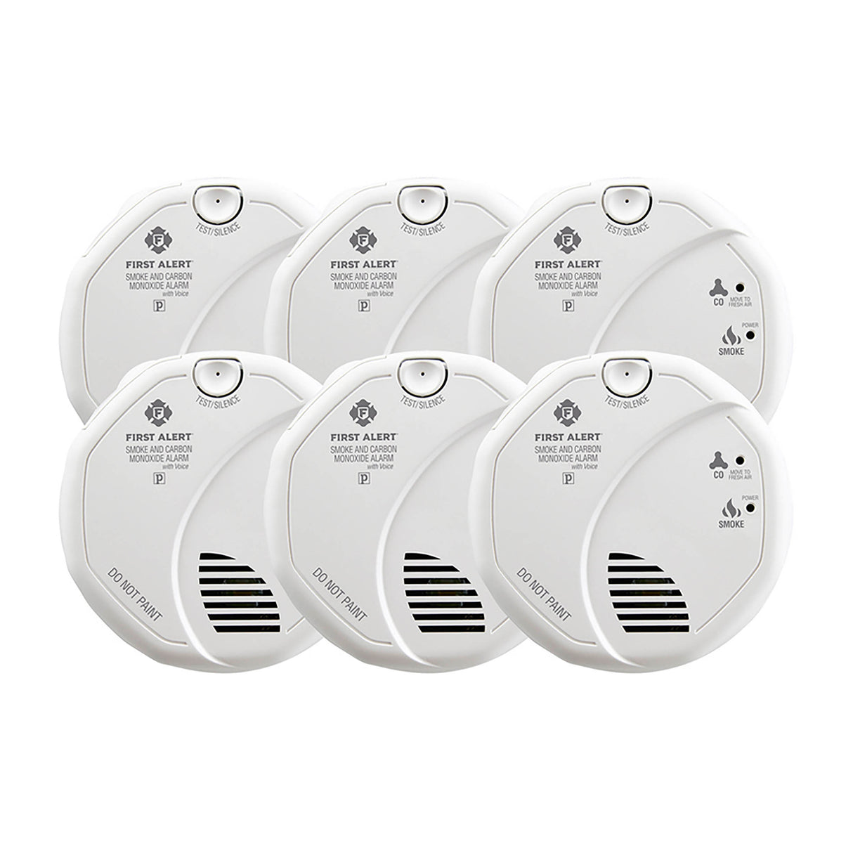 1043567 6pk Front Combo Smoke and CO alarm