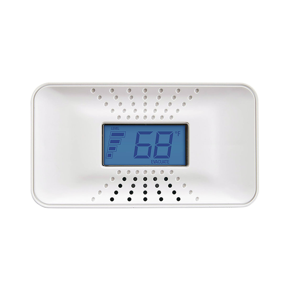 CO710A 10-Year Battery Carbon Monoxide Alarm with Digital Temperature Display - Front