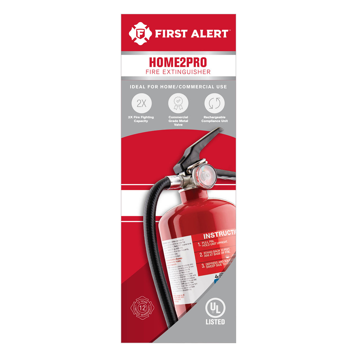 Red Fire Extinguisher front of package