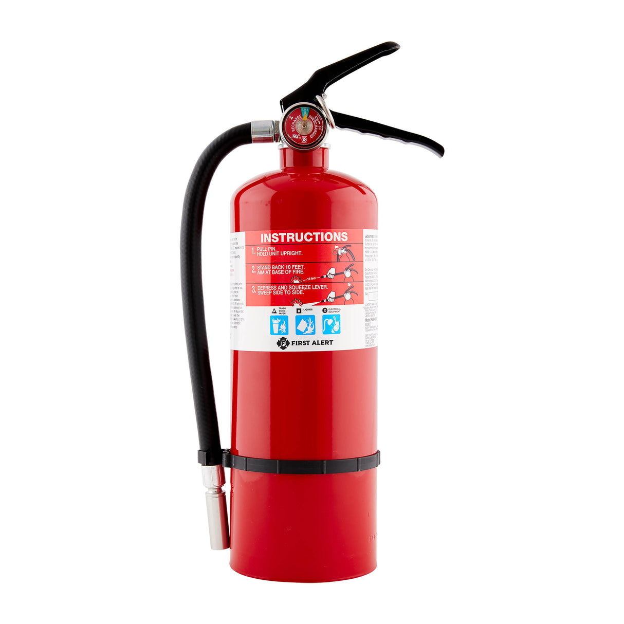 Red Fire Extinguisher front view