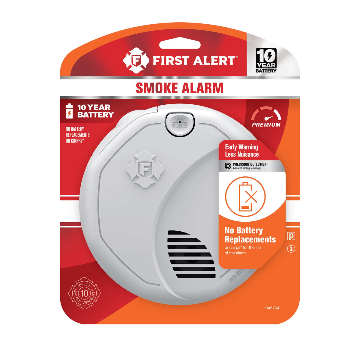 10-Year Sealed Battery Dual Sensor Smoke Alarm