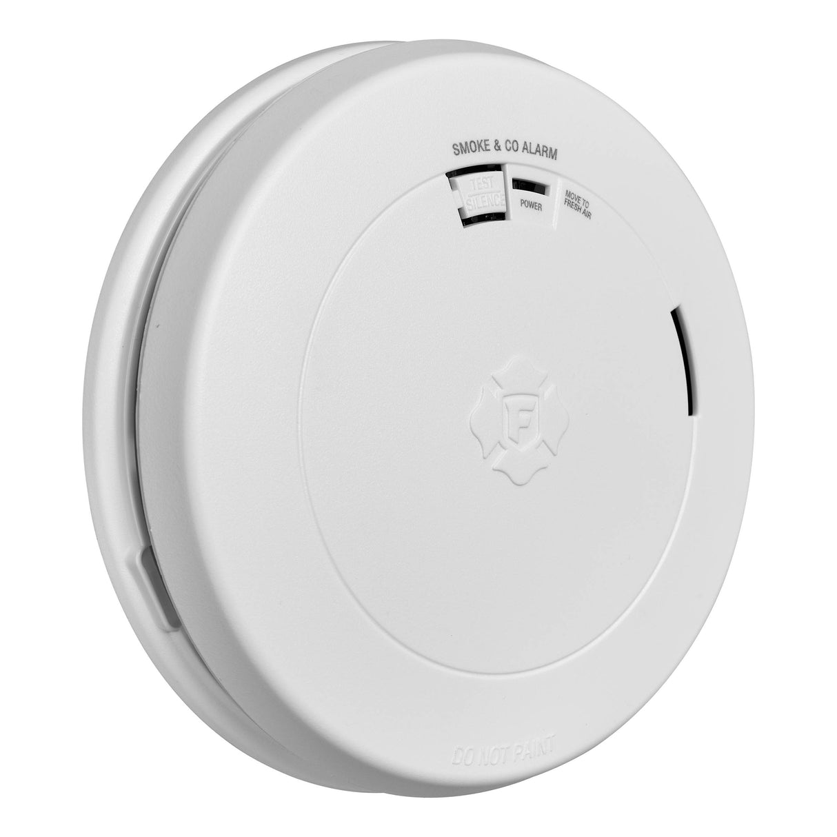 Smoke and CO Alarm at an angle