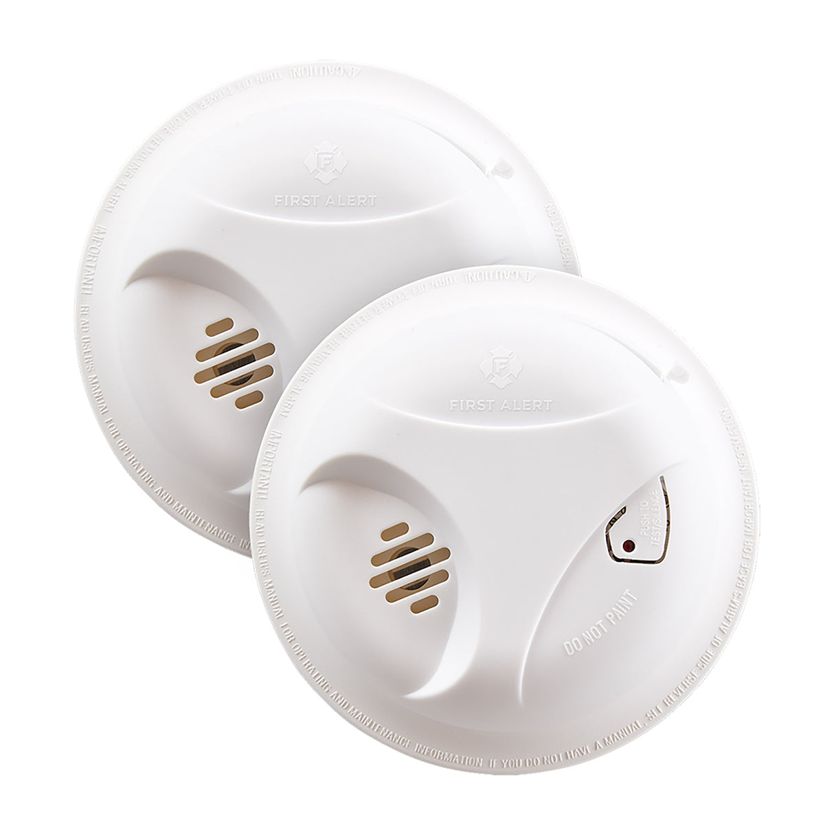 SA303 Battery Operated Ionization Smoke Alarm 2-pack - Front
