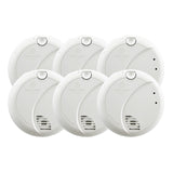 7010B6CP Cack Carton 6pk Hardwired Photoelectric Smoke Alarm with Battery Backup