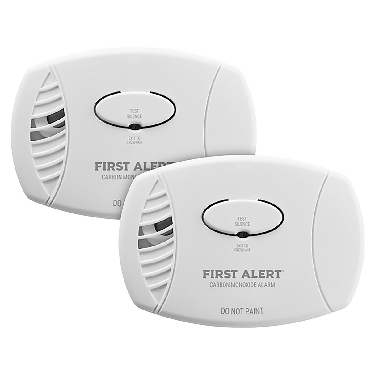 Front facing white CO3-B01 CO Alarm - 2 pack