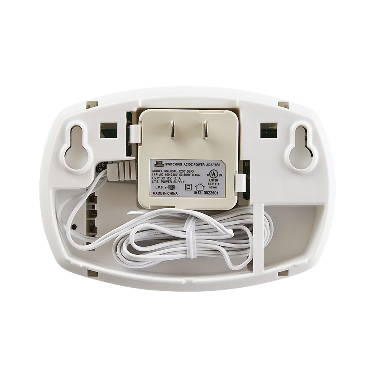 Carbon Monoxide Alarm back view