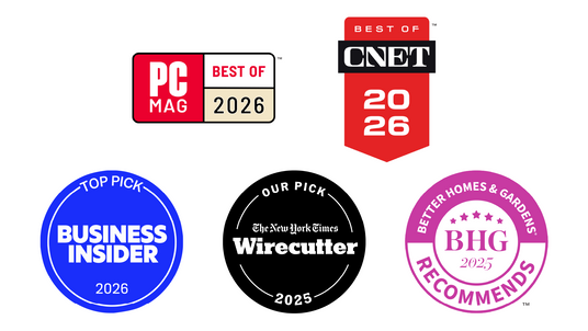 Logos of media companies that have awarded First Alert products