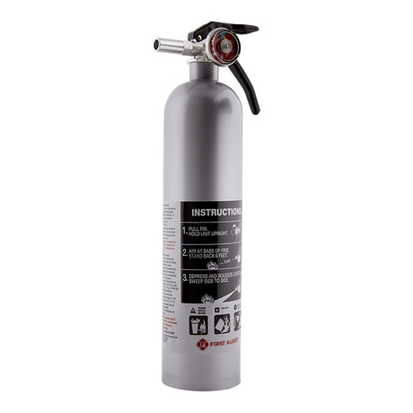 ProdImg;FE1A10GR-H;FE1A10GR_Dhome1_Front_900x900px.jpg;Pewter Fire Extinguisher front view