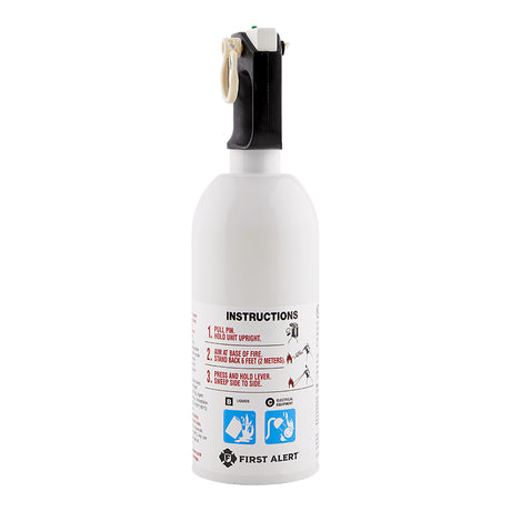 SkuImg;1047063;Kitchen5_KFE2S5_AngleNoCap_900x900px.jpg;White Fire Extinguisher front view