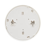 Combo Smoke and CO Alarm back view with mounting plate attached