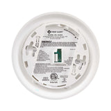Smoke Alarm back view with mounting plate attached