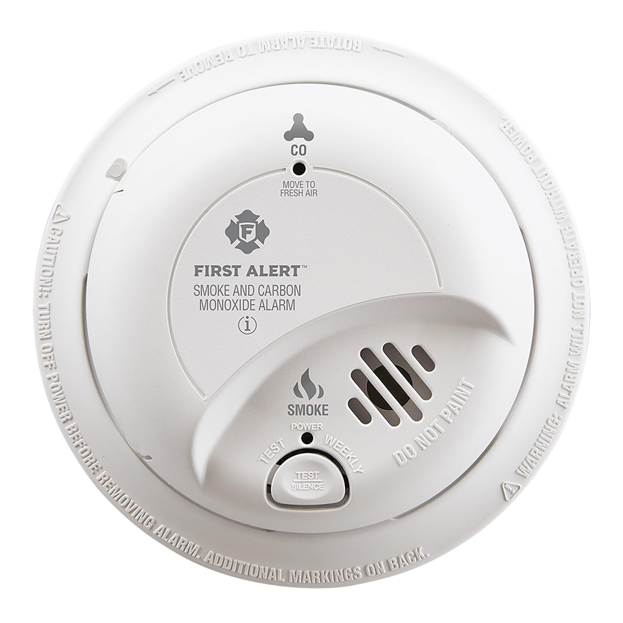 SC9120B Hardwired Smoke and Carbon Monoxide Alarm with Battery Backup - Front