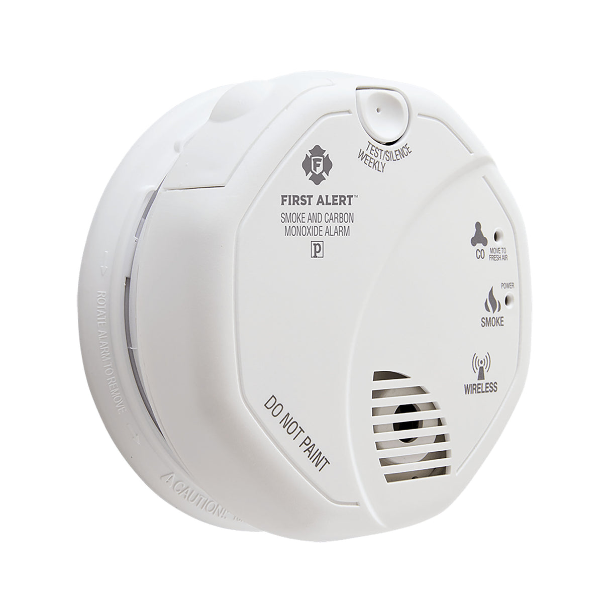 Smoke and Carbon Monoxide Alarm at an Angle