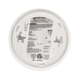 Smoke and Carbon Monoxide Alarm back view with mounting plate attached